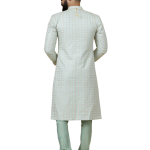 Alluring Mint Green Floral Thread Embroidered Sherwani | Father Son Combo | Jaipurio Collection